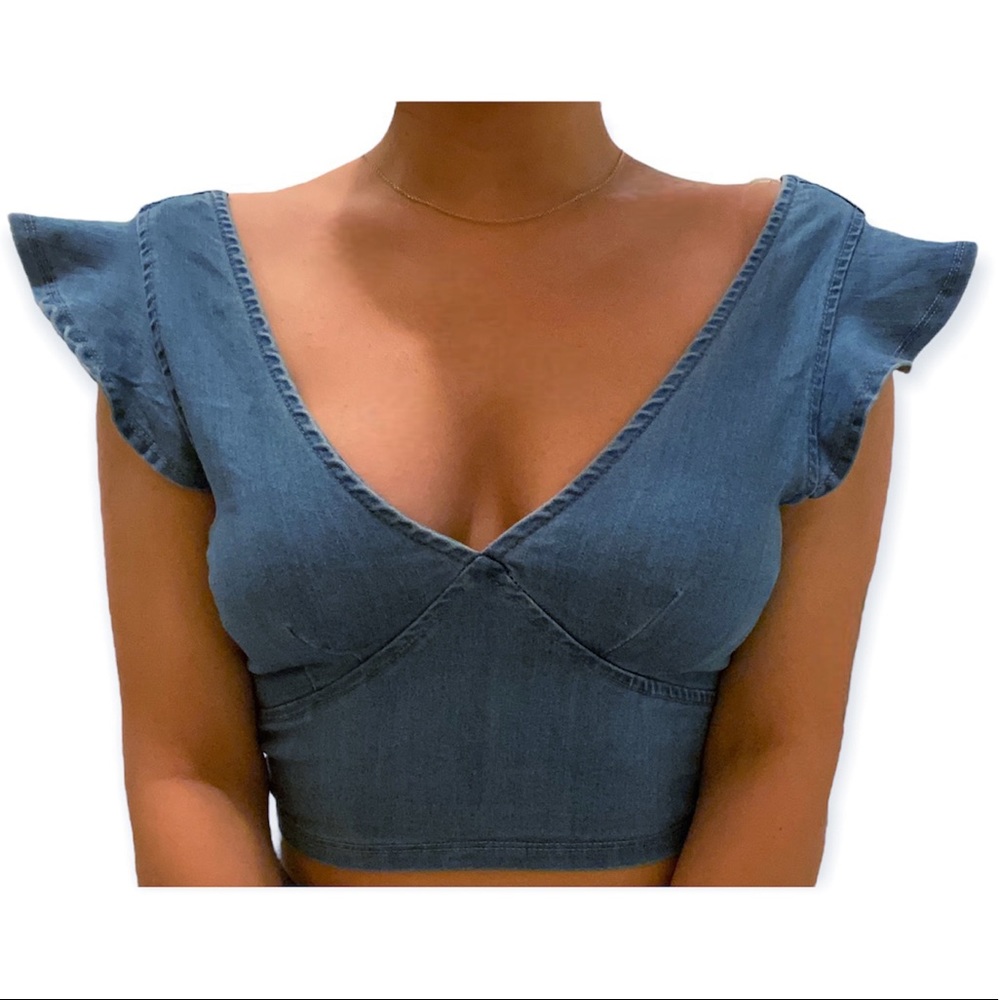 COPY - Denim Cropped Top